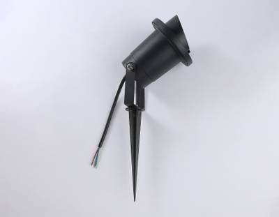 Светильник уличный в грунт ST6339 BK черный IP65 GU10 max 35W D92*315