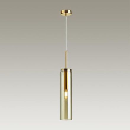 4693/1 PENDANT ODL20 469 золотой/янтарный Подвес E14 1*40W KLUM