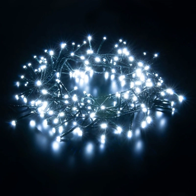 Гирлянда нить "Мишура" белый 5м IP20 400-004 белый, LED