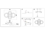 Потолочный светодиодный светильник с пультом FA8801 WH белый 123W 570*420*130 (ПДУ РАДИО 2.4)