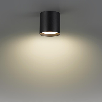 7129/8CL HIGHTECH ODL26 325 светильник черный/металл IP20 LED 8W 480Лм 3000K/4000K/6000K 120° 220-240V OBEN