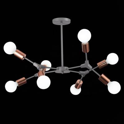 SLE106403-08 Люстра подвесная Серый, Розовое золото E27 8*60W