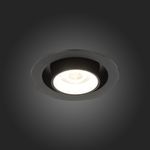 ST702.438.12 Св-к встр. Черный LED 1*12W 3000K 900Lm Ra80 24° IP20 D90xH92 180-240V