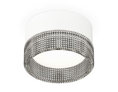 Комплект накладного светильника с композитным хрусталем XS8101031 SWH/BK белый песок/тонированный GX53 (C8101, N8484)