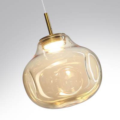 5097/4L PENDANT ODL25 421 античн.бронза/янтарный/металл/стекло Подвес LED 4W 4000K 388Лм VASO