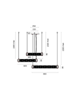 Люстра подвесная Festo Chrome FL1052-30P, LED