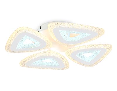 Светильник потолочный светодиодный с пультом FA4019/4 WH белый 82W 3000K+6400K/4200K/6400K+3000K D420*85 (ПДУ ИК)