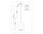 Светильник подвесной LH11123 BK/WH/SM черный/белый/дымчатый E27 max 60W D175*310