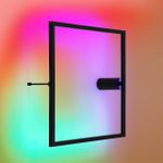 4385/24WL HIGHTECH ODL23 173 черный/металл Настенный светильник IP20 RGB динамическая подсветка ПДУ в комплекте LED 24W 3000K OMEN