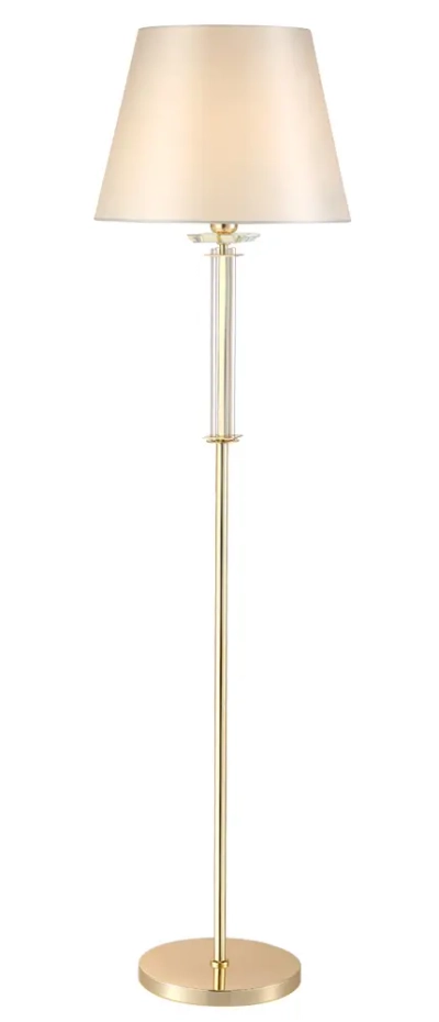 Торшер Crystal Lux NICOLAS PT1 GOLD/WHITE 3401/601