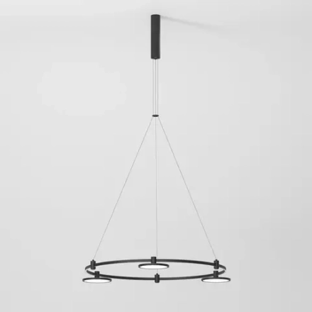 Esthetic Magnetic Шинопровод с тросовыми креплениями Round черный Ø800 85138/00