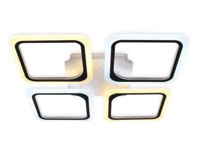 Потолочный светодиодный светильник с пультом FA4375/4 WH белый 4200K/3000K+6400K/6400K+3000K 73W 530*530*75 (ПДУ ИК)