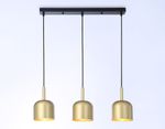 Светильник подвесной TR97118/3 GD/BK золото/черный E27*3 max 40W D130*113*1200
