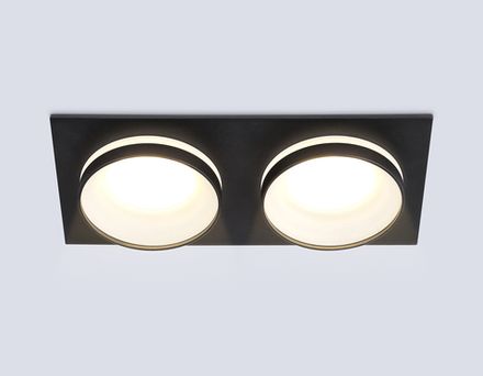 Светильник встраиваемый TN30712/2 BK черный GU5.3/2 182*92*36