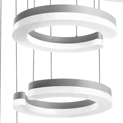 763439 Подвес UNITARIO 46W LED 5060LM СЕРЕБРО МАТОВЫЙ 3000K Lightstar