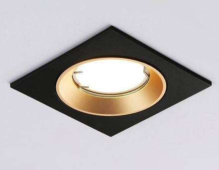 Встраиваемый точечный светильник MR16 A8927 BK/GD черный/золото MR16 GU5.3 92*92*24