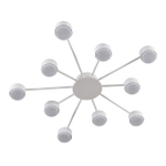 8343/10C COMFI LN26 252 белый, металл Люстра GX53 LED 10*7W 220V TORINA