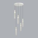 5058/25LB PENDANT ODL24 325 белый/прозрачный/металл/стекло Люстра каскадная LED 5*5W 3000K SCROW