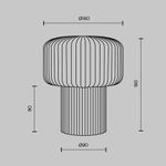 Настольный светильник Omaggio G9x1, MOD404TL-01GR. TM Maytoni