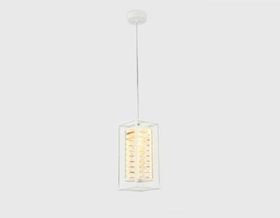 Подвесной светильник с хрусталем TR5042 WH/CL белый/прозрачный E14/1 max 40W 180*180*760