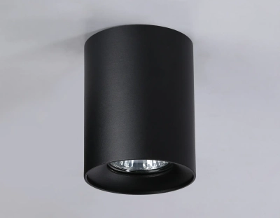 Светильник накладной TN213137 BK черный GU10 max 12W D80*100