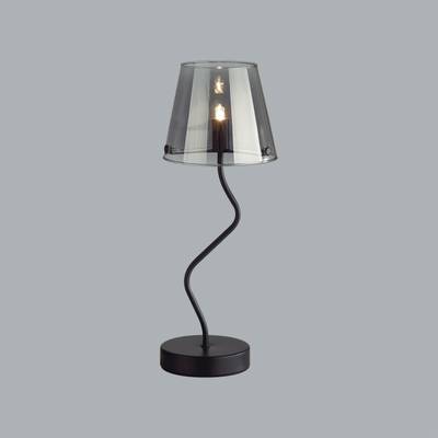 6570/1T MODERNI LN25 черный/дымчатый/металл/стекло Настольная лампа G9 1*20W 220V SMOKY