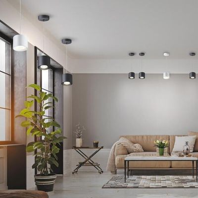 358794 OVER NT21 356 черный Светильник накладной светодиодный, длина провода 2м IP20 LED 15W 4000K 1600Лм 110-265V BIND