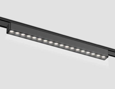Светильник светодиодный трековый для шинопровода Magnetic Ultra Slim GV1416 BK черный IP20 18W 4200K 48V 24° 338*26*24