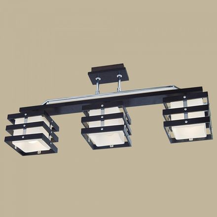 Citilux Киото CL133231 Люстра деревянная Венге Хром