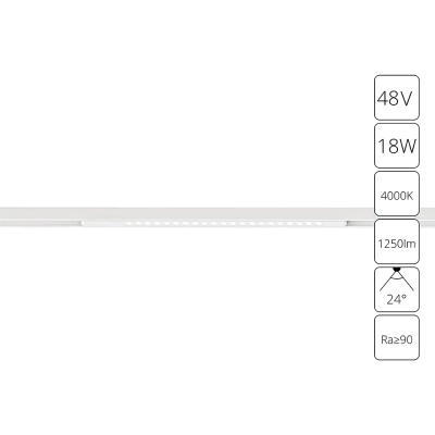 Магнитный трековый светильник Arte Lamp OPTIMA A7267PL-1WH, LED