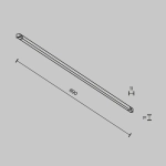Трековый светильник Базис / Basis Exility X 3000K 18Вт 120°, TR240-2-18W3K-B. TM Maytoni