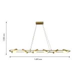 Подвесная люстра Abris 4677-6P, LED*90W, 3100LM, 3000-6000K, IP20. ТМ F-Promo