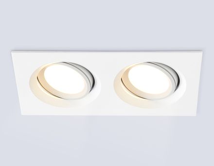 Светильник встраиваемый TN1145/2 WH белый IP44 GU5.3/2 180*95*38