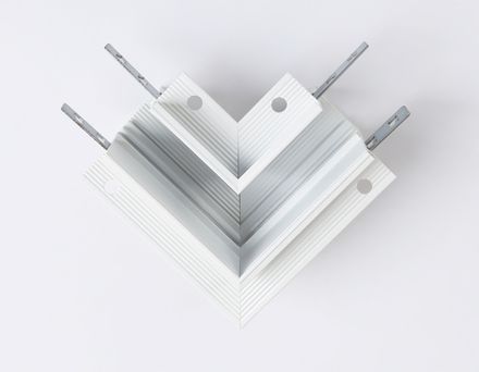 Коннектор угловой для встраиваемого шинопровода Magnetic GL3352 WH белый 85*85*H46.8