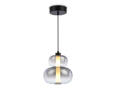 Светильник светодиодный подвесной LH11052 BK/SM черный/дымчатый 12W 3000K D230*265