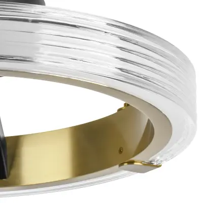 736041 Люстра ROTONDA 21W LED 1053LM 180G ЧЕРНЫЙ/ЛАТУНЬ 3000K Lightstar