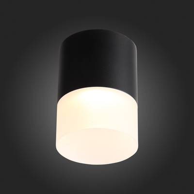 ST100.402.15 Светильник потолочный Черный LED 1*15W 3000K 1 170Lm Ra&gt;80 120° D118xH150 170-240VV