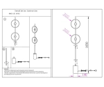08451-2F,19(01) Торшер Велси черный/белый d32 h165 Led 2*6W (3000K) (комплект состоит из 2х коробок)