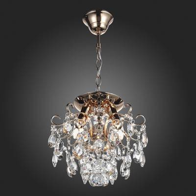 SL846.202.03 Люстра подвесная ST-Luce Золотистый/Прозрачный E14 3*40W