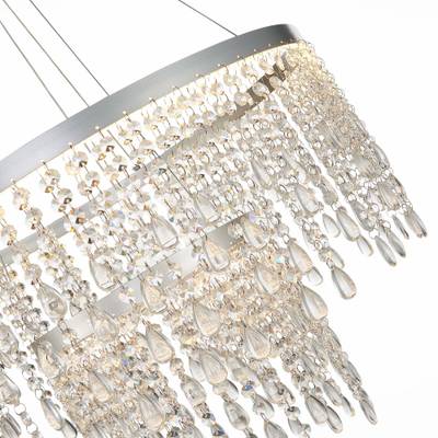 SL6201.103.55 Люстра подвесная ST-Luce Серебристый/Прозрачный LED 1*55W 3000K/4000K/6000K