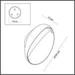 7005/7WL HIGHTECH ODL25 253 Настенный светильник белый ice crack/акрил IP44 LED 7W 347Лм 3000K CRI &gt; 90 VELA