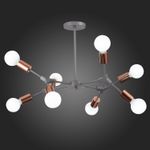 SLE106403-08 Люстра подвесная Серый, Розовое золото E27 8*60W