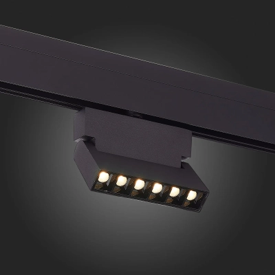 ST362.446.06 Магнитный трековый светильник Черный LED 1*6W 4000K 532Lm Ra>80 36° IP20 L120xW22xH134 48V
