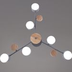 03758-0.3-06 GREY+WOOD GX53 светильник потолочный