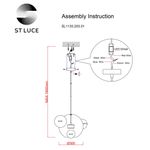 SL1133.203.01 Светильник подвесной ST-Luce Латунь/Прозрачный LED 1*14W 3000K