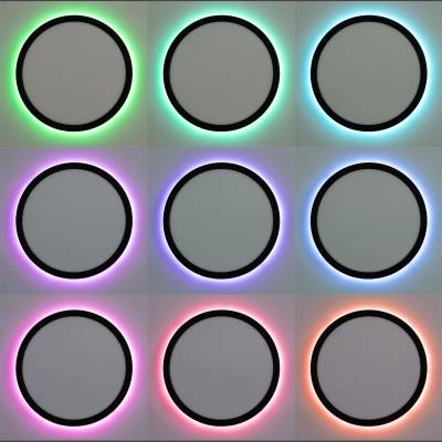 CL738241EL Бейсик Лайн Черный Св-к с пультом LED+RGB 30W