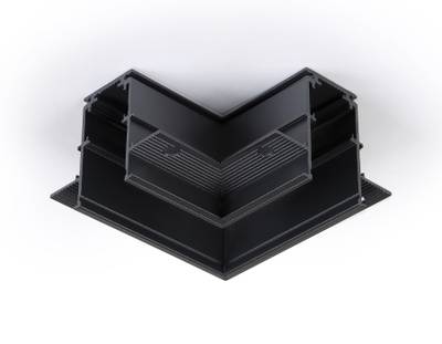 Коннектор угловой для встраиваемого шинопровода Magnetic GL3354 BK черный 85*85*H46.8