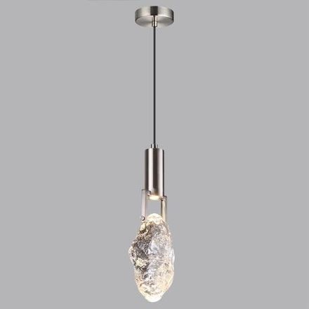 6696/5L MIDCENT ODL24 339 Подвесной светильник матовый никель/металл/стекло IP20 LED 5W 200Лм 3000K LIA