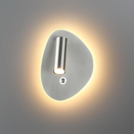 7184/9WL HIGHTECH ODL26 471 светильник брашированный никель/металл IP20 LED 9W 580Лм 2700K/3300K/4000K 120° 220-240V ROY