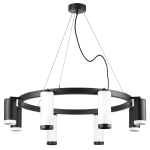 LR01886437467 Люстра RULLO 8х50W GU10 ЧЕРНЫЙ/БЕЛЫЙ (571018+214486-4+214437-4+203436-4+203437-4)